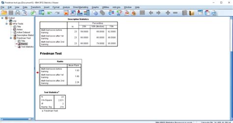how to report friedman test results|Reporting Friedman Test in SPSS .
